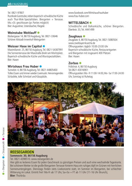 Biergarten-Guide Augsburg 2019