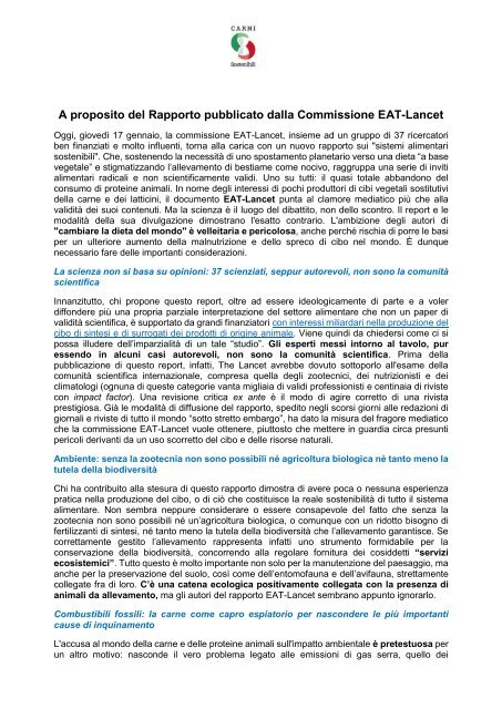 Rapporto Commissione EAT Lancet