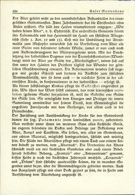 Das Kirchenbuch für die Gemeinde