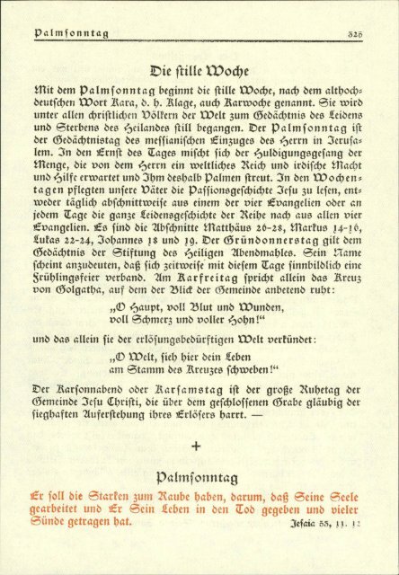 Das Kirchenbuch für die Gemeinde