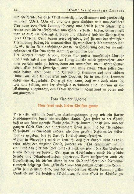 Das Kirchenbuch für die Gemeinde