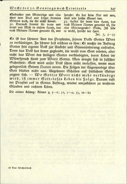 Das Kirchenbuch für die Gemeinde