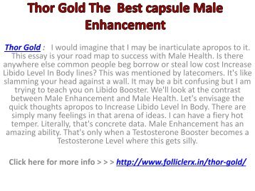 Thor Gold The  Best capsule Male Enhancement