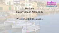 Stylish villa for sale in Altea Hills with pool and sea views. (VIL0006)