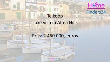 Stijlvolle villa te koop in Altea Hills met zwembad en de zeezicht. (VIL0006)