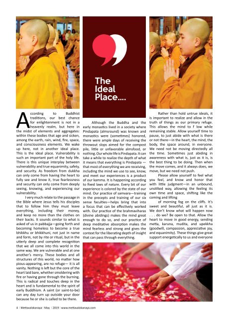 Mettavalokanaya_International_Buddhist_Magazine_May_2019