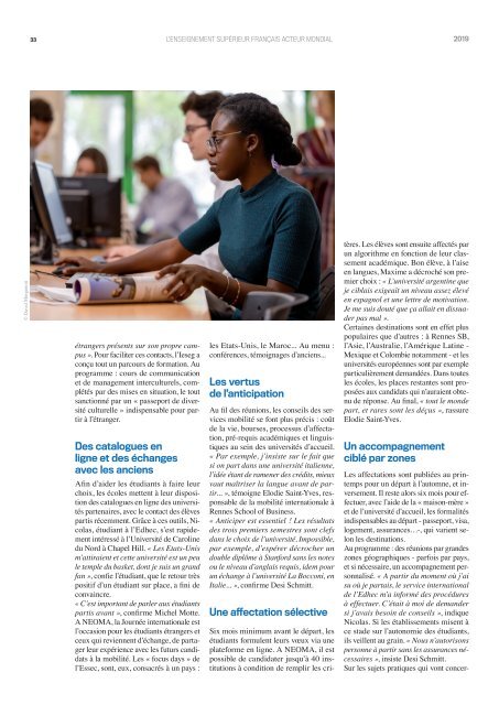 LIVRE BLANC 2019_ L'enseignement supérieur français acteur mondial