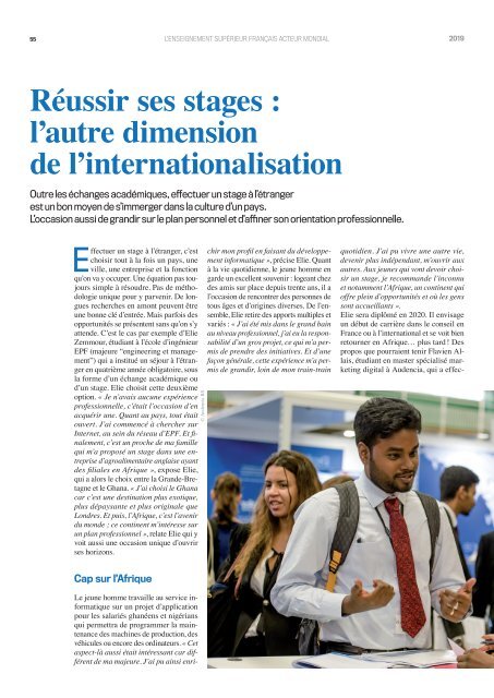 LIVRE BLANC 2019_ L'enseignement supérieur français acteur mondial