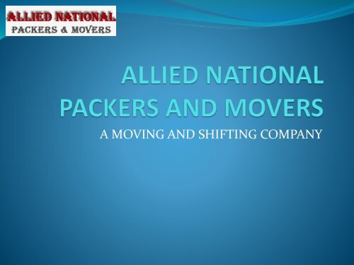 ALLIED NATIONAL PACKERS AND MOVERS PARADIP