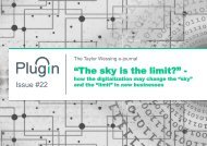 PlugIn Issue #22 - “The sky is the limit?”