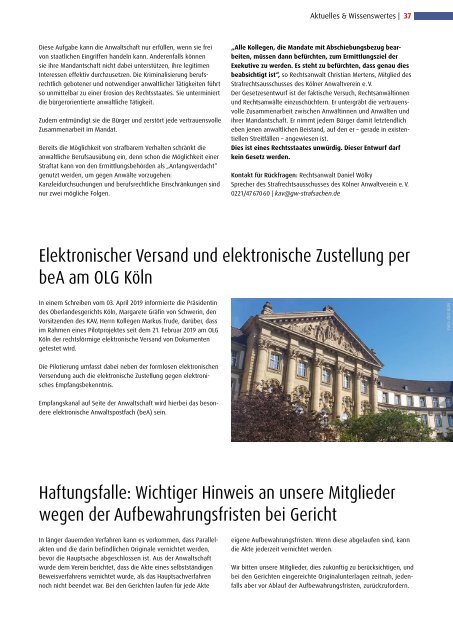 KAV MAGAZIN - AUSGABE 2/2019