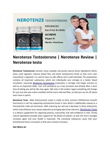 Nerotenze Testosterone | Nerotenze Review | Nerotenze testo 