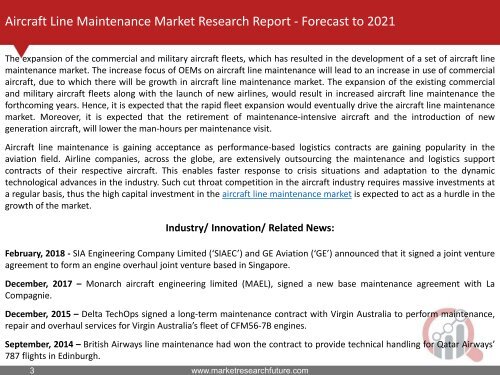 Aircraft Line Maintenance Market