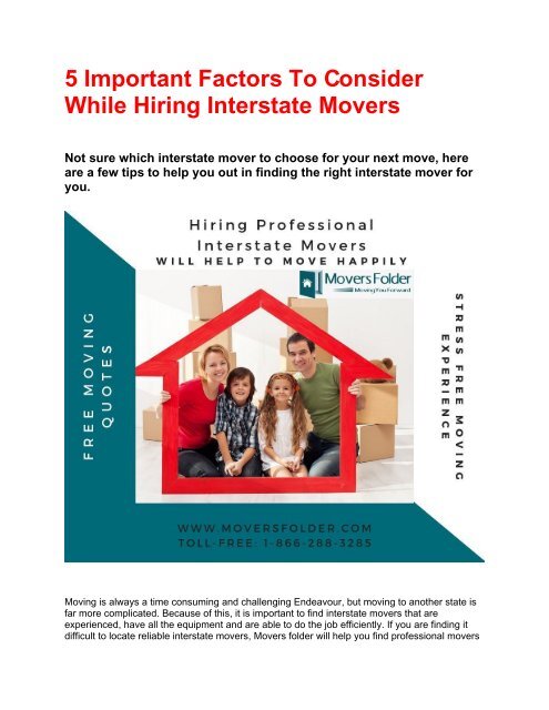 5 Important factor to consider while hiring interstate movers PDF-3