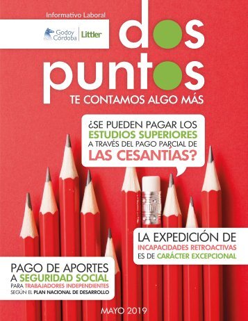 Dos:Puntos - Informativo Laboral Godoy Córdoba - Mayo 2019