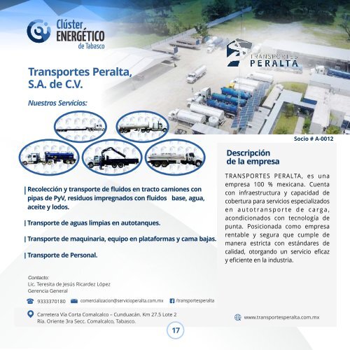 Catálogo de Proveedores Cluster Energético de Tabasco 14062019