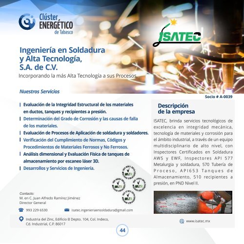 Catálogo de Proveedores Cluster Energético de Tabasco 14062019