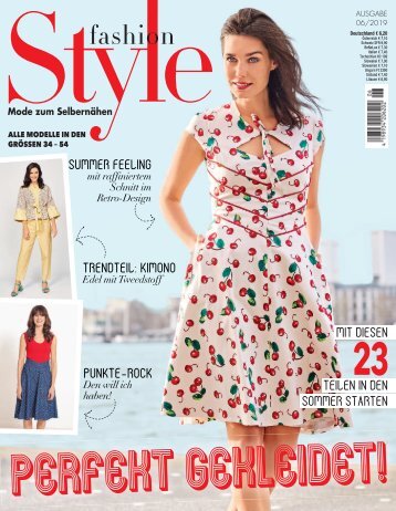 Näh-Zeitschrift Fashion Style Nr. 6/2019