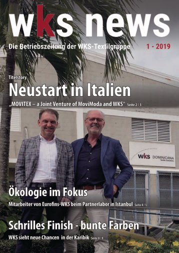 wks news - Betriebszeitung der WKS-Textilgruppe