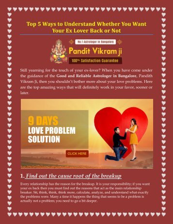 Top 5 to understood whearwe you want youe ex lover back or not