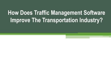 Traffic Management Software