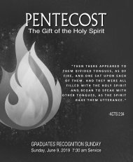 06_09_2019 0730 AM Service PENTECOST
