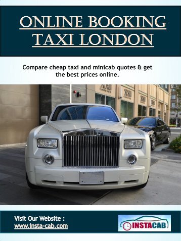 Online Booking Taxi London