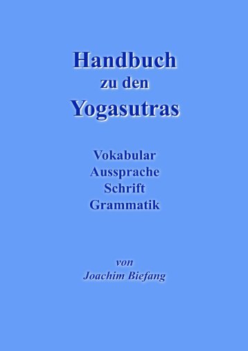 Yogasutras von Patanjali Handbuch