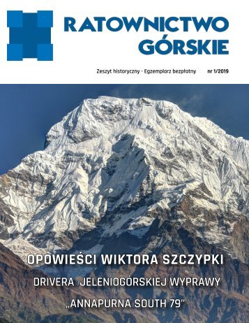 Ratownictwo Górskie - Zeszyt Historyczny Nr 1/2019