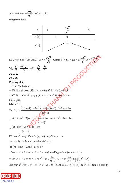 Bộ đề dự đoán kì thi THPT Quốc Gia năm 2019 chuẩn (Kèm lời giải) môn Toán