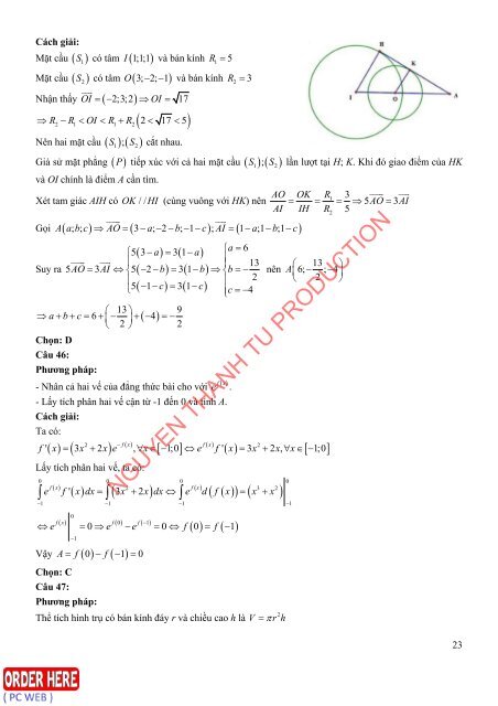 Bộ đề dự đoán kì thi THPT Quốc Gia năm 2019 chuẩn (Kèm lời giải) môn Toán