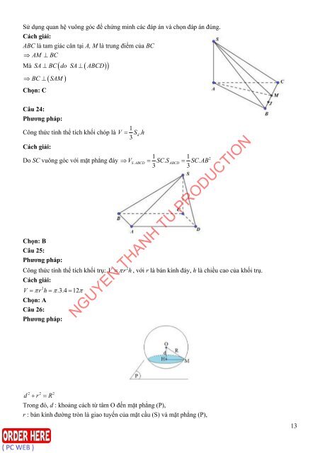 Bộ đề dự đoán kì thi THPT Quốc Gia năm 2019 chuẩn (Kèm lời giải) môn Toán