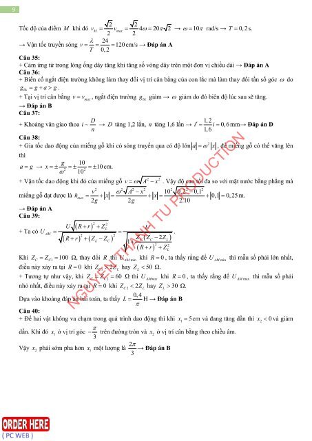 Bộ đề dự đoán kì thi THPT Quốc Gia năm 2019 chuẩn (Kèm lời giải) môn Vật Lý