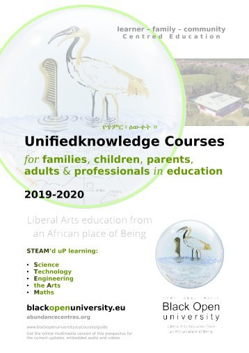 Black Open University (BOU) Prospectus 2019-2020