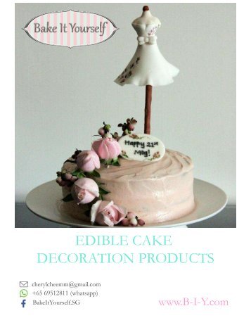 Our Edible Cake Decoration Products