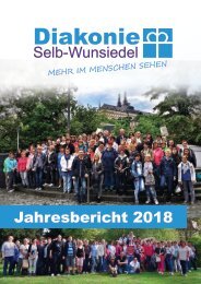 Jahresbericht 2018 Diakonie Selb-Wunsiedel e.V.