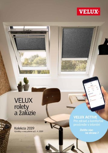 Velux rolety a žalúzie - kolekcia 2019