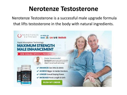 Nerotenze Testosterone Reviews : Gives Your Partner More Time To Spent Together!