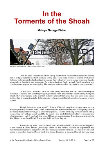 Torments of the Shoah