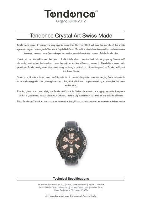 Tendence Crystal Art Swiss Made