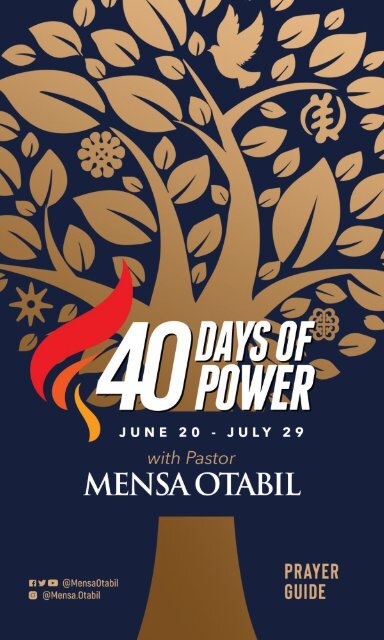 40 Days Of Power Prayer Guide 2019