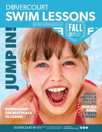 Dovercourt Fall 2019 swim lessons
