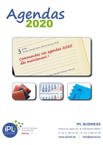 Catalogue Agendas 2020 FR