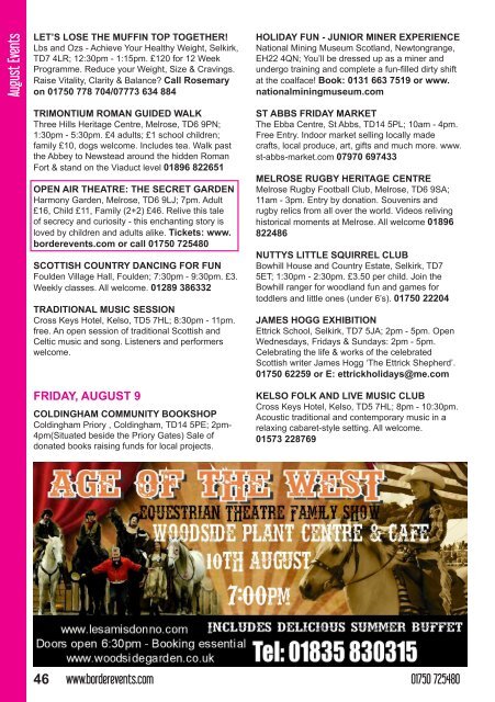 borderevents July-August magazine