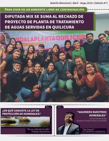 Boletín Claudia Mix - Abril/Mayo 2019 (Zona Norte del Distrito)