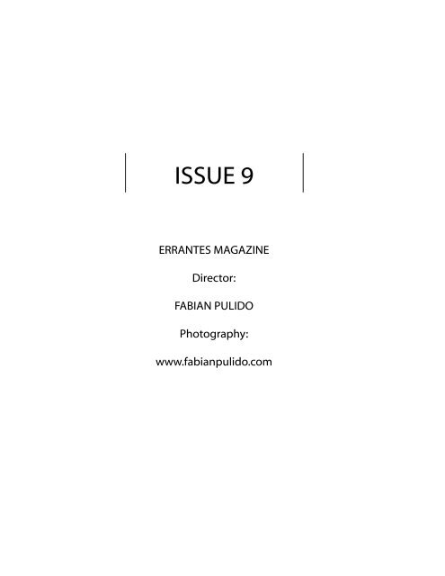 Errantes Magazine :: Issue # 9 :: Crucero Por el caribe