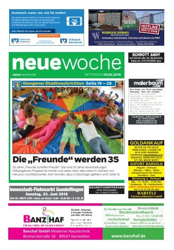 19.06.2019 Neue Woche