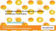 FOOD SUPPLYCHAIN DEVELOPMENT COMPANY: TRACEFOOD