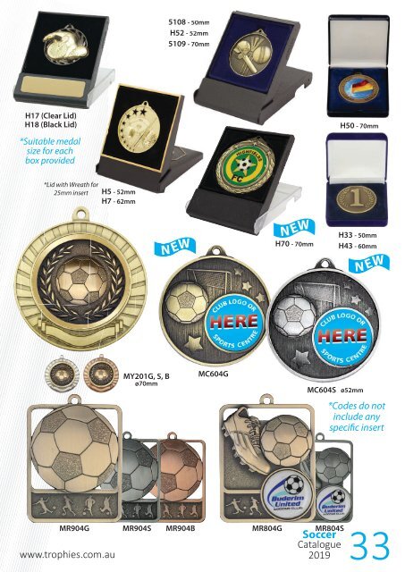 2019 Soccer Trophies for Distinction