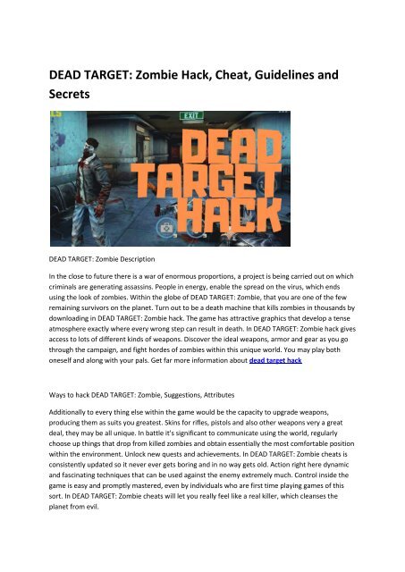 2 Dead Target Hack
